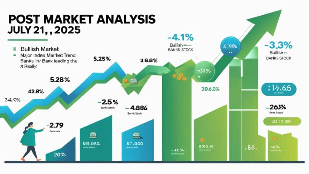 Post Market Analysis – July 21, 2025: Bulls Return as Banks Lead Rally