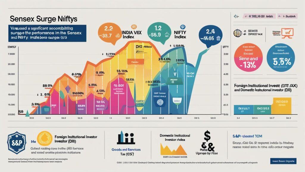 Nifty Closes Above 25,000, Sensex Gains 400+ — GST Reforms, FII Buying Spark Broad-Based Rally