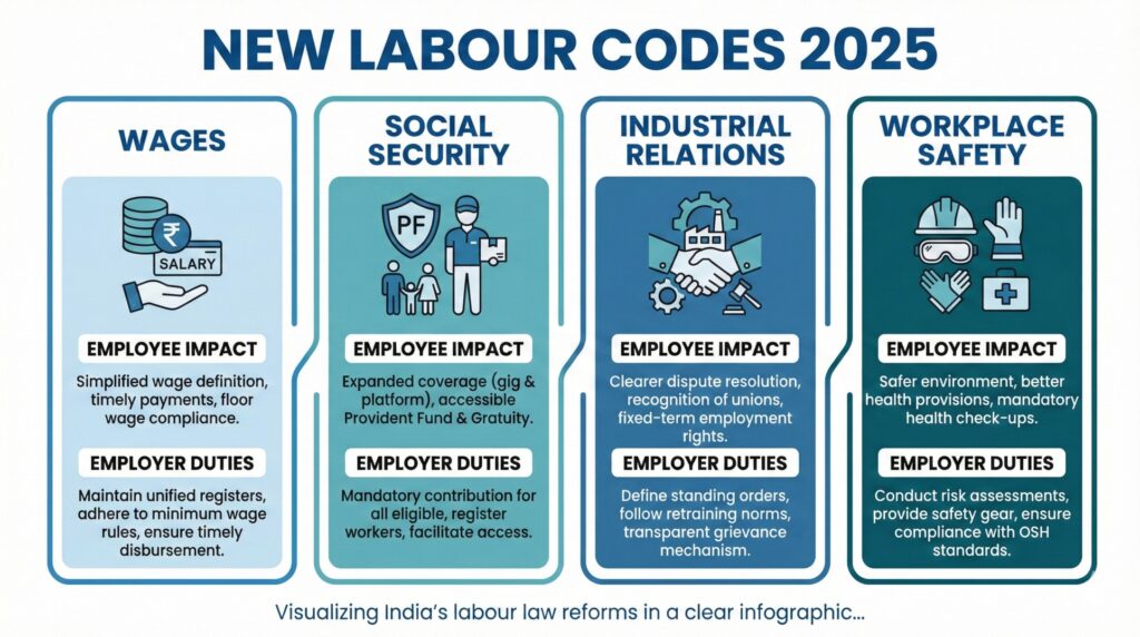 India’s New Labour Laws 2025 – What Every Employee and Employer Must Know