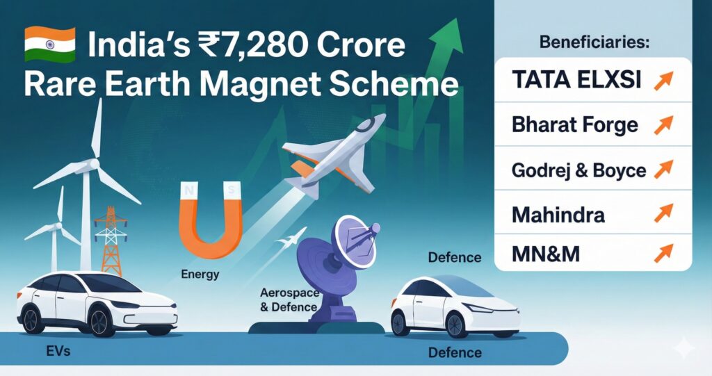 Rare Earth Magnet Boom Cabinet Clears ₹7280 Cr Scheme Top Stocks to Watch This Week
