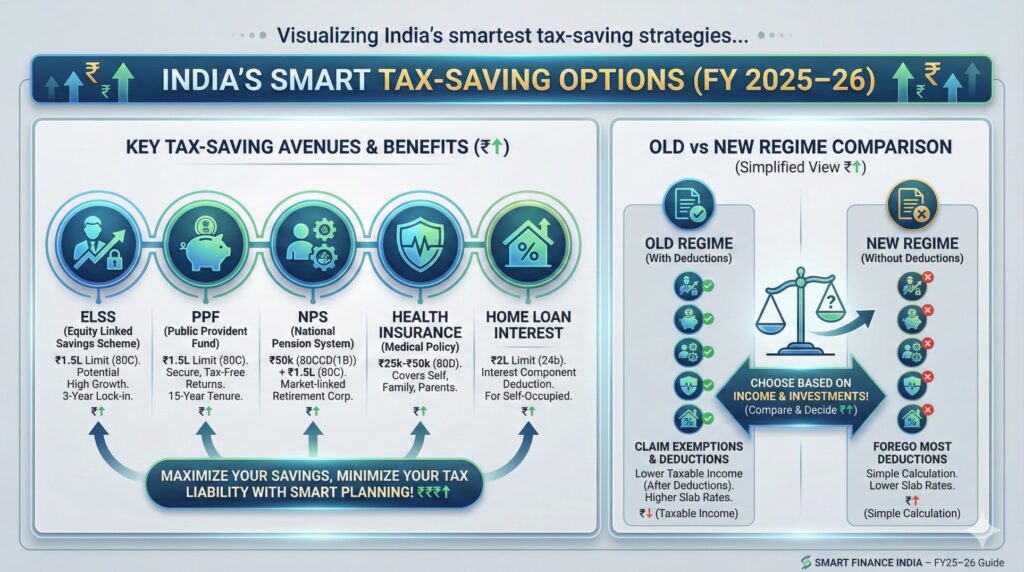 Smart Tax-Saving Strategies in India FY 2025–26: Best Options Under Latest Income Tax Law