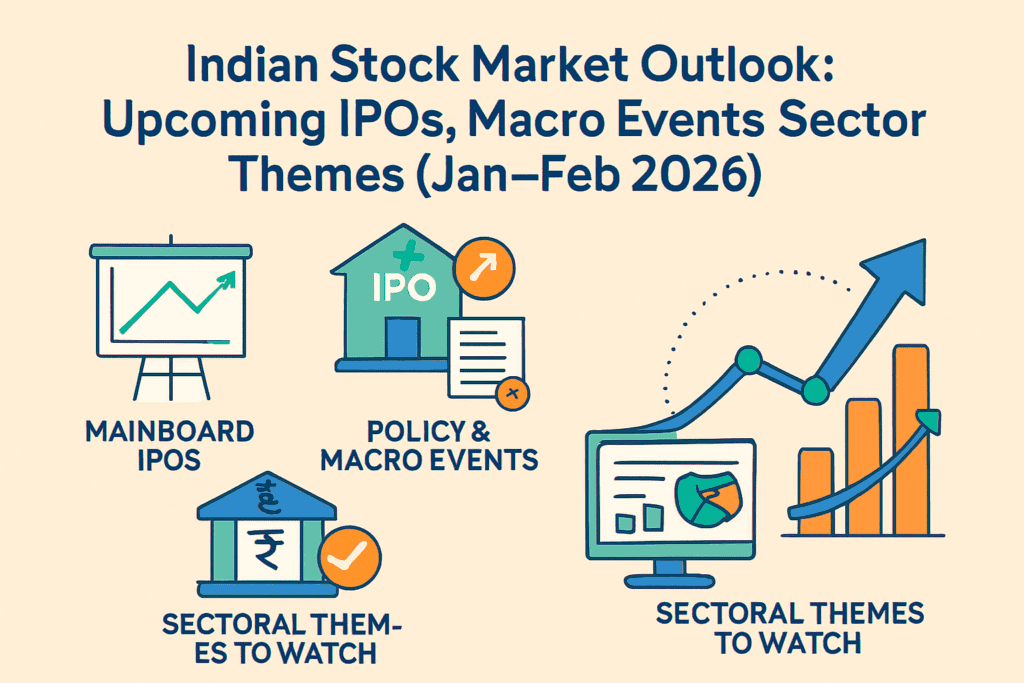 Indian Stock Market Outlook: Upcoming IPOs, Macro Events & Sector Themes (Jan–Feb 2026)