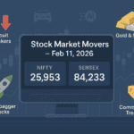 Stock Market Movers Today: Circuit Breakers, Multi-baggers & Commodity Trends – Feb 11, 2026