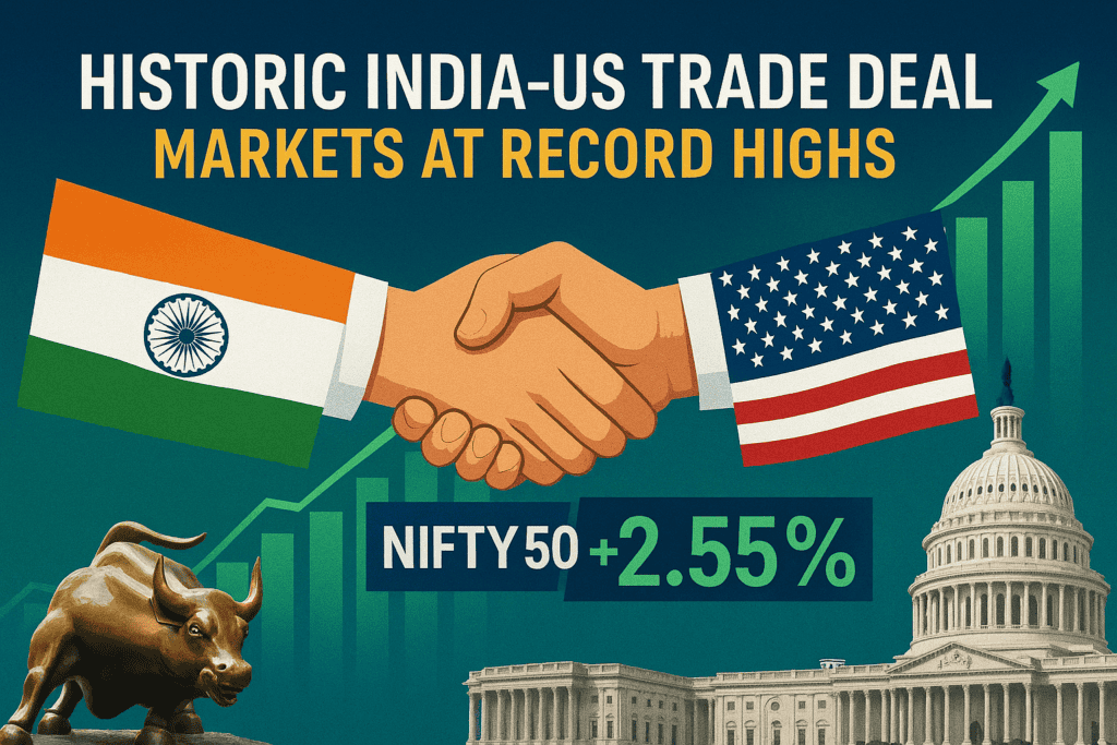 India-US Trade Deal 2026: Nifty Soars, Sector Winners & Stock Gainers Explained