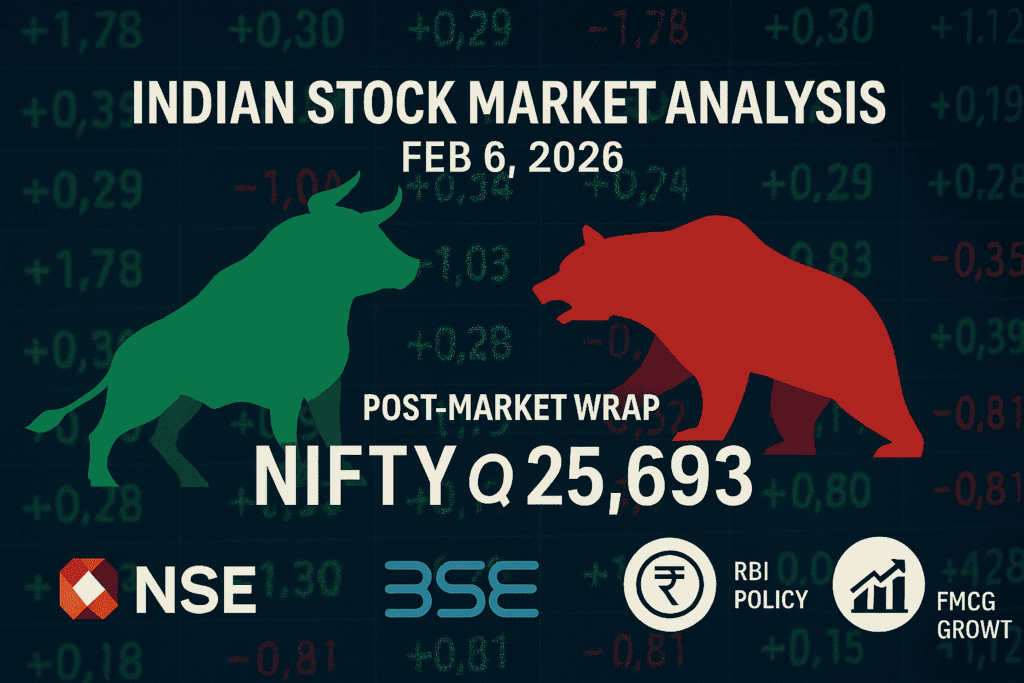 Indian Stock Market Today: Nifty & Sensex Rebound After RBI Policy; ITC, Kotak Lead Gains