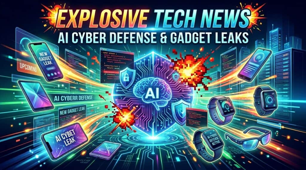 Explosive Tech News: AI Cyber Defense & Gadget Leaks