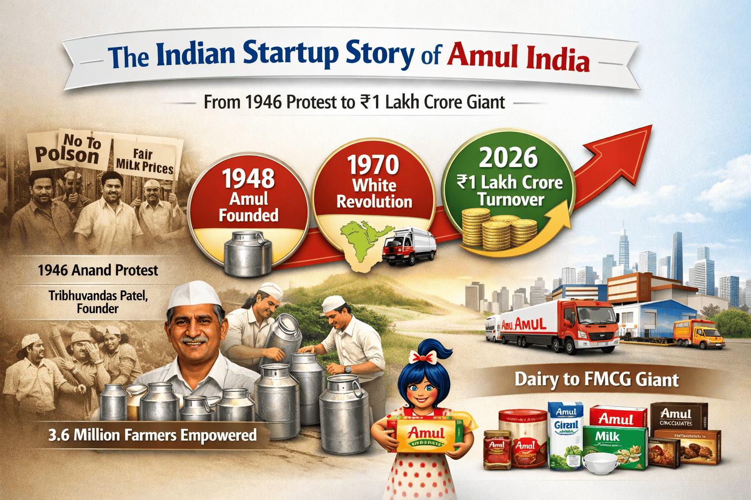 Indian Startup Story: Amul India’s Cooperative Revolution