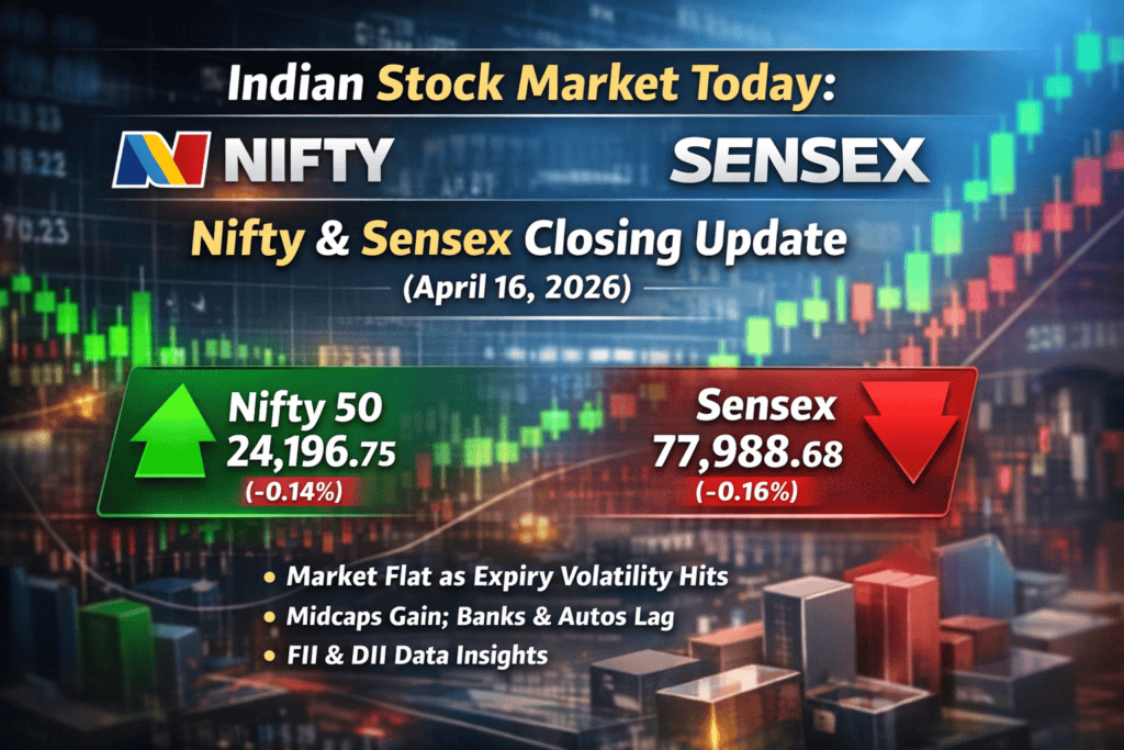 Indian Stock Market Today: Nifty & Sensex Closing Update (April 16, 2026)