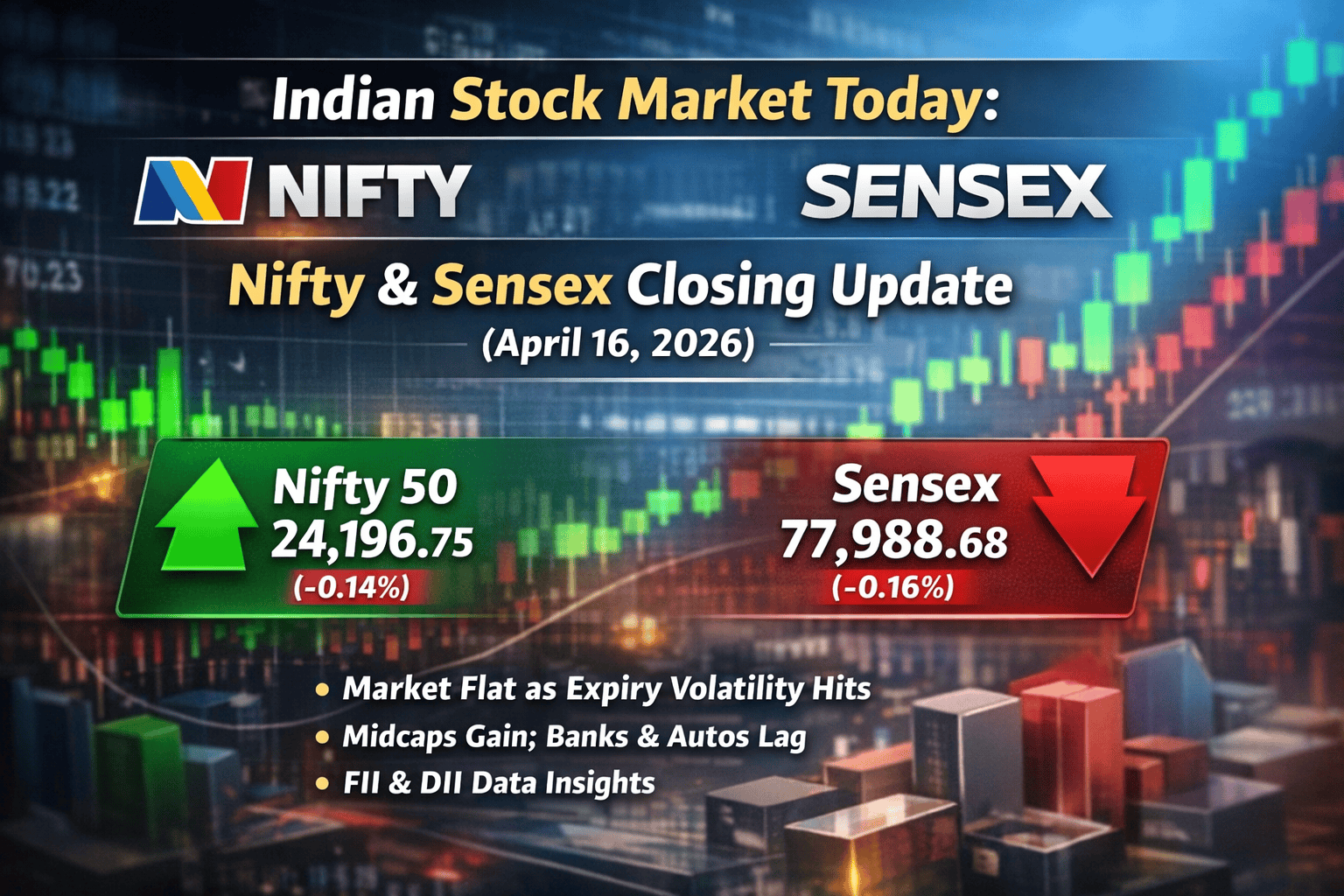 Indian Stock Market Today: Nifty & Sensex Closing Update (April 16, 2026)