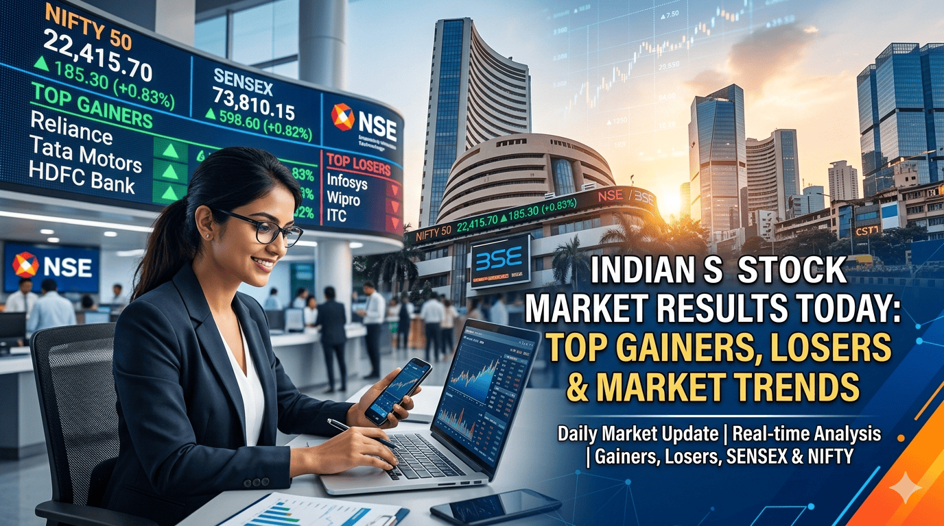 stock market results today India